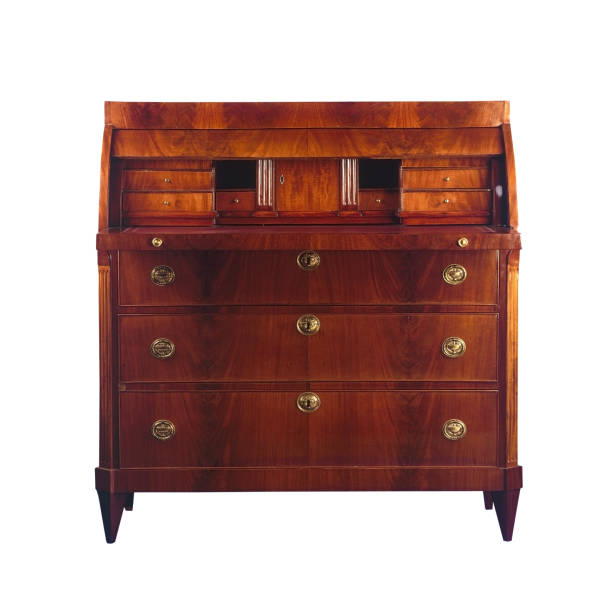 istock Antique style secretary desk isolated on white 1416316698