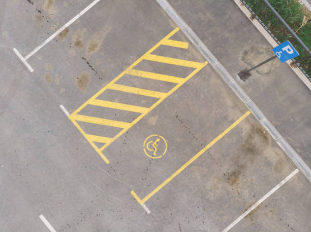 istock Parking spot for disabled person 1416344152