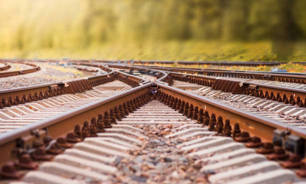 istock the railway leading to autumn. selective focus on rail crossing 1416353779