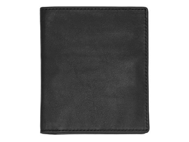 istock black men's leather wallet on white background 1416356733