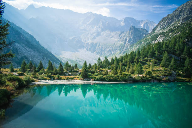 istock a beautifull view on the aviolo lake 1416399414