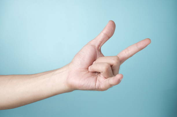 istock Hands gesture rock metal music 1416411947
