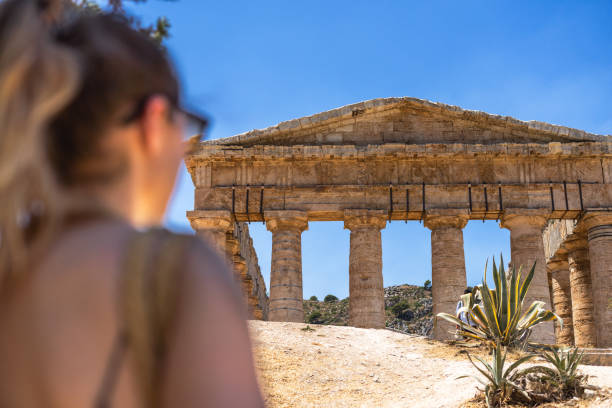 The ancient city of Segesta is situated in the province of Trapani, in the north-west of Sicily, Italy.