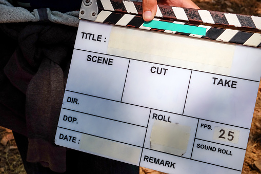 Labeling the Slate on set