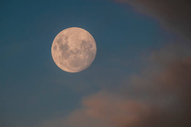 istock Moon in a sky with clouds,Patagonia Argentina 1416431973