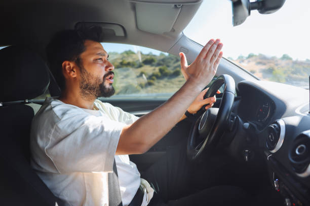 istock Young man getting angry on the road 1416437935