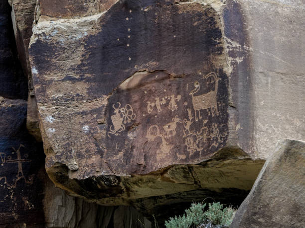 istock Ancient petroglyph. Fremont Culture, Utah. 1416444933