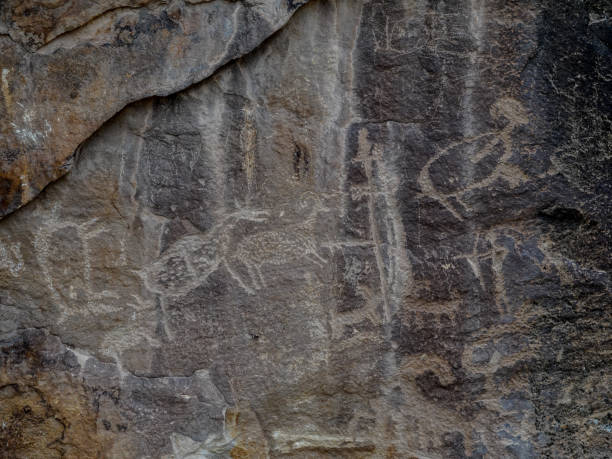 istock Ancient petroglyph. Fremont Culture, Utah. 1416444935