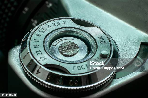 Vintage Ring Of Iso Adjustment Stock Photo - Download Image Now - Aperture, Backgrounds, Car