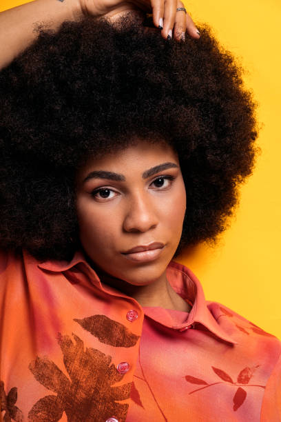 istock Beauty Afro Girl in Studio 1416446858