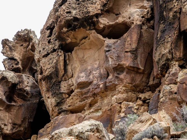 istock Ancient petroglyph. Fremont Culture, Utah. 1416458182