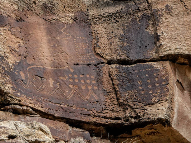 istock Ancient petroglyph. Fremont Culture, Utah. 1416458185