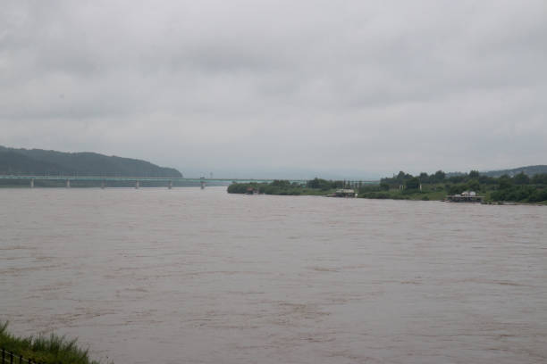 istock Yeoju Namhan Riverside after a heavy rain 1416473362
