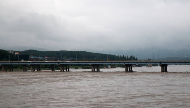 istock Yeoju Namhan Riverside after a heavy rain 1416473372