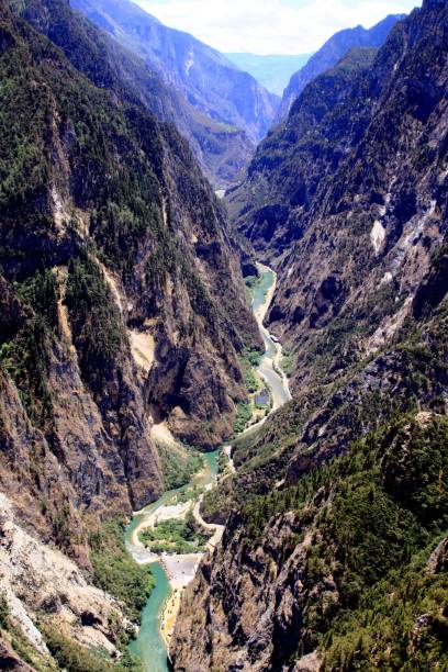 istock Come again 17 years later,  overlooking the Balagezong Canyon 1416475916