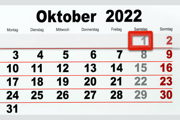 istock German calendar 2022 October 1  Saturday 1416475978