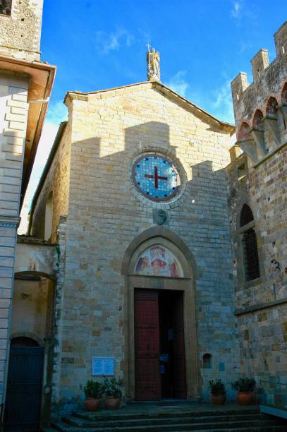 istock Church inside the castle of Passignano 1416498731