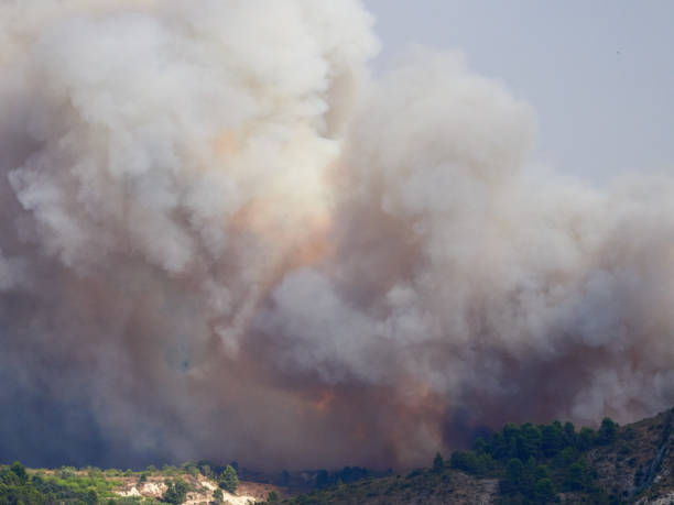 istock Fire in the valley of Ebo 1416504583