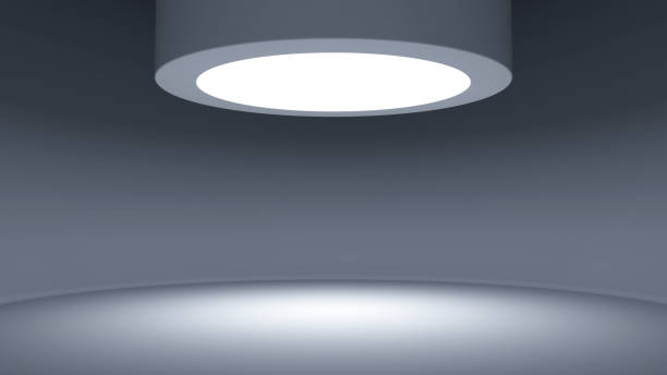 istock The background image has light from the mouth of the pipe shining down on the empty space below. 3D scene 1416512652
