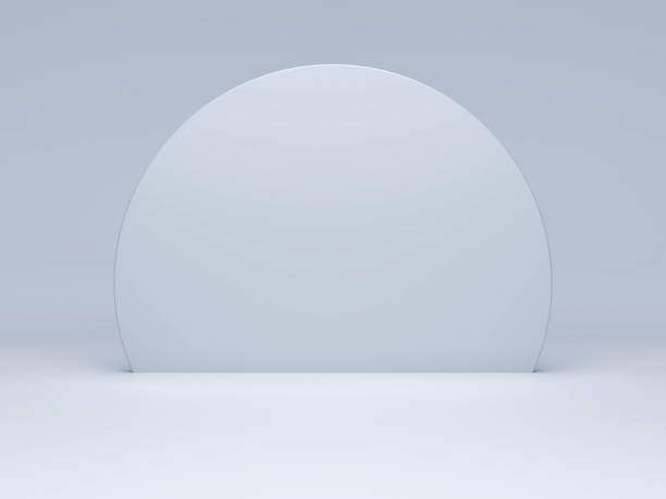 istock background image for product placement the back is a large white sphere. 3D scene. 1416512884