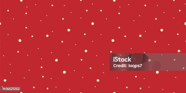 White Dots On Red Background Pixel Perfect Seamless Pattern Stock Illustration - Download Image Now