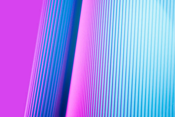 istock Abstract geometric background with pink and blue hues. 1416524977