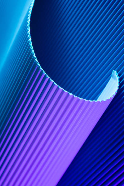 Abstract geometric background with violet and blue hues.