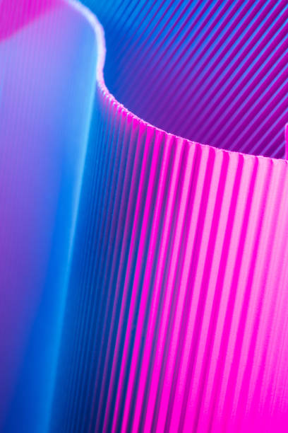 istock Abstract geometric background with pink and blue hues. 1416525578