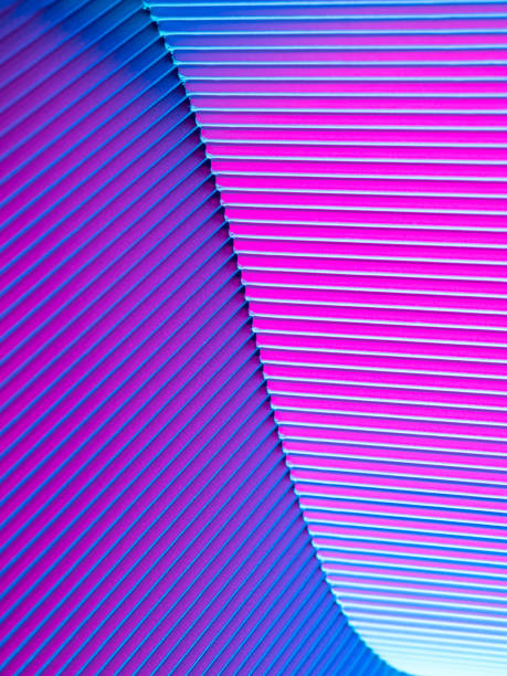 istock Abstract geometric background with pink and blue hues. 1416525583