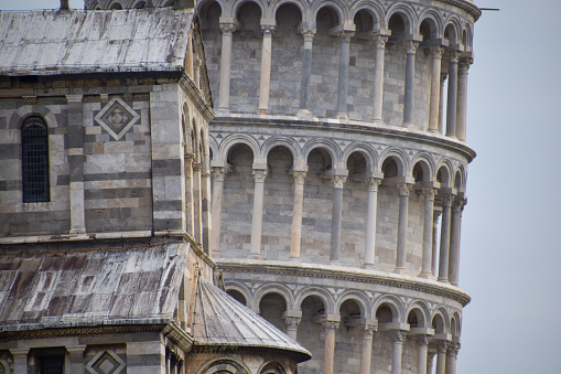 Part of the Pisa tower