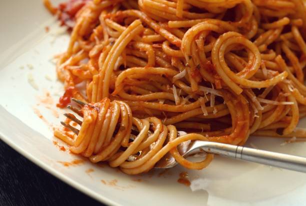 istock Spaghetti with marinara sauce 1416553898