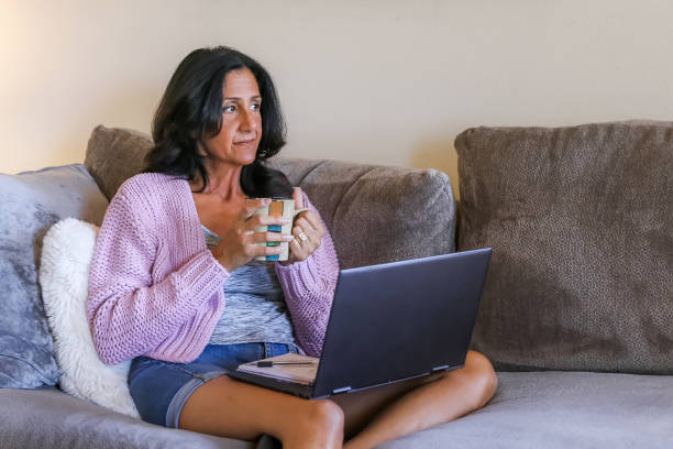 istock Older woman on laptop 1416579760