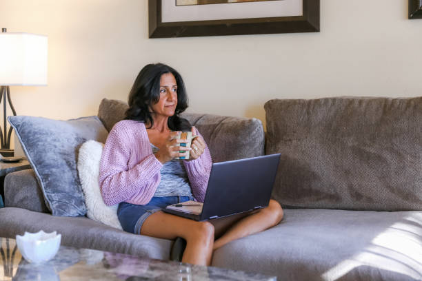 istock Older woman on laptop 1416579764