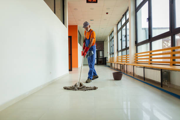 istock Man cleaning the floor 1416584082