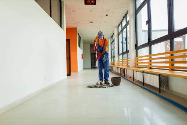 istock Man cleaning the floor 1416584518