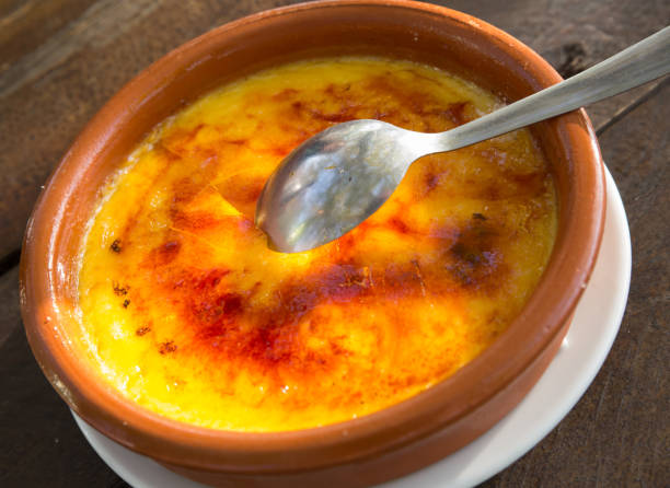 istock Creme brulee dessert known as Burnt cream 1416595223