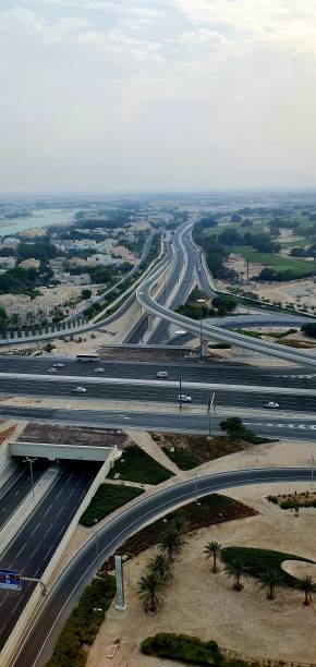 istock Roads from high rise buildings 1416603286