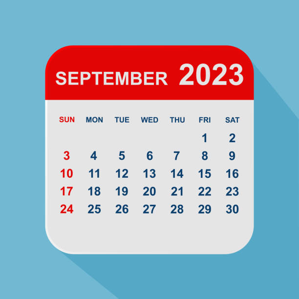 istock September 2023 Calendar Leaf. Week starts on Sunday. Business vector illustration 1416605782