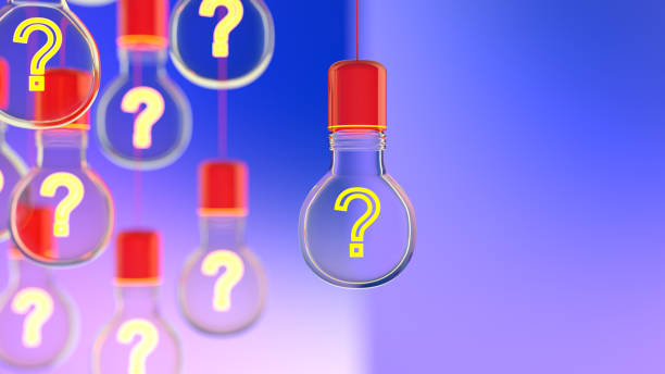 istock Innovation and new ideas lightbulb concept with Question Mark 1416621448