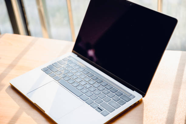 istock Office stationery such as computers at dusk 1416621793