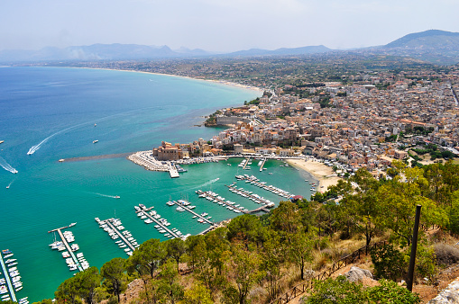 Sicily magnificent Italy bay view yacht club Castello Mare Alcamo clean sea