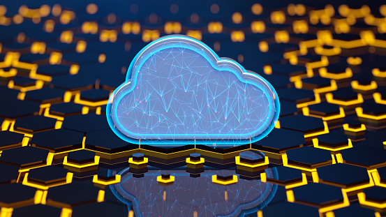 Abstruct Cloud Computing Abstract Cloud Computing Technology Concept Stock Photo - Download ...