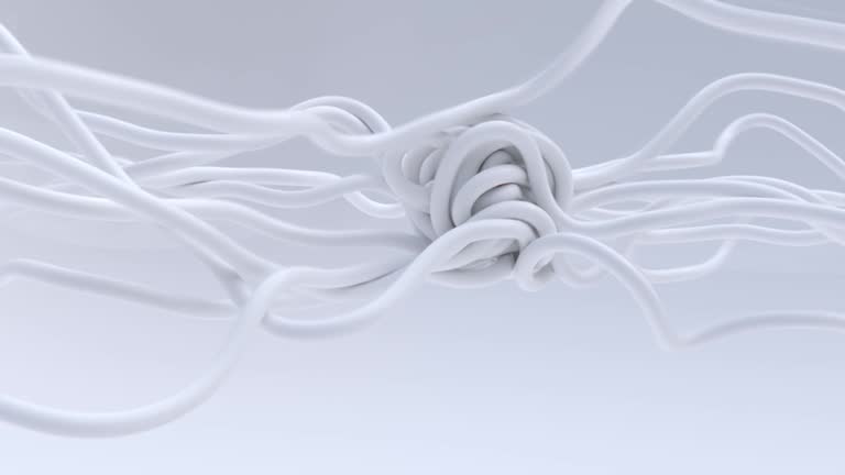 Abstract wire, rope, cord background.