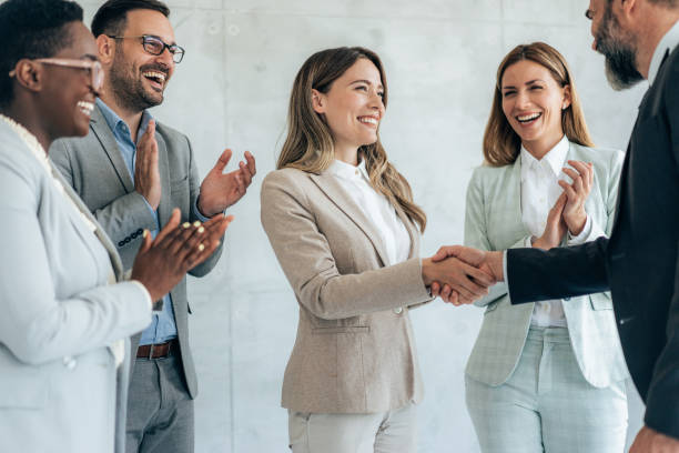 istock Business people shaking hands 1416653848