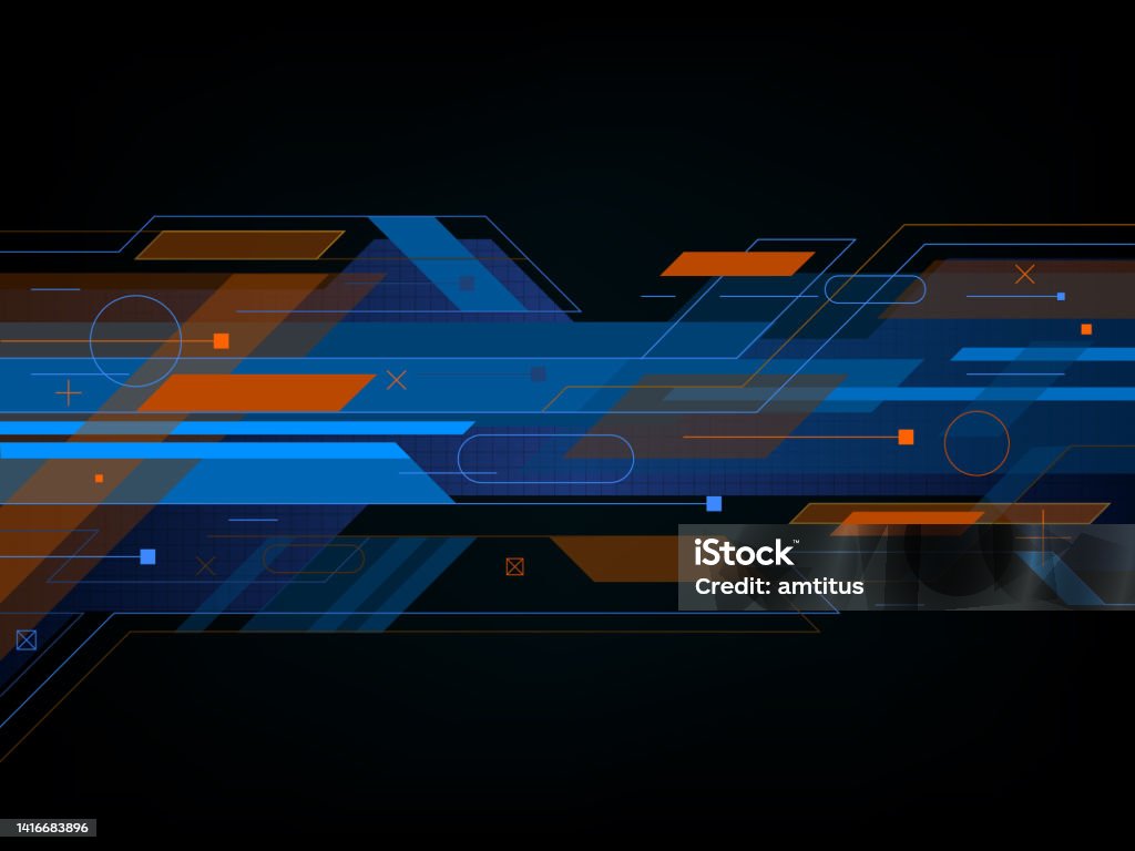Tech Template Stock Illustration - Download Image Now - Pattern ...