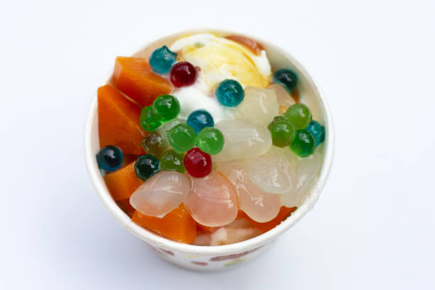 istock Ice cream cup with topping 1416691530