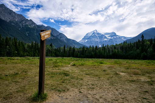 Mount Robson Provincial Park, BC, Canada in summer.