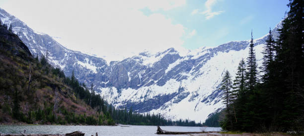 View of Bearhat Mountain from Avalanche Lake