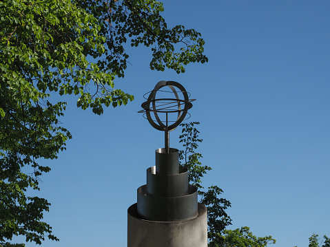 Nuernberg, Germany - Circa June 2022: Monument for astronomer Georg Christoph Eimmart the Younger circa 2007