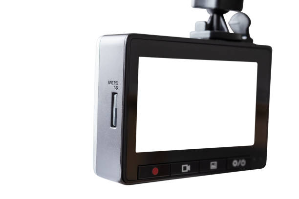 istock Car CCTV camera video recorder isolated on white background 1416707474
